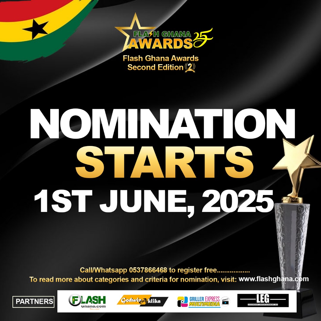 Flash Ghana Awards to begin Nominations on June 1st 2025
