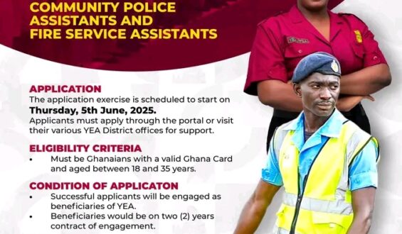 Apply now for YEA Police and Fire Assistants