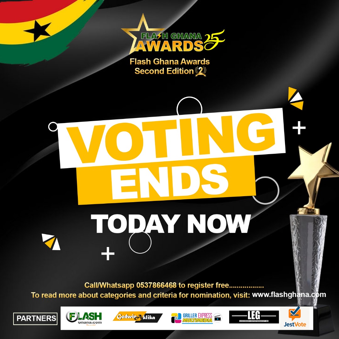 Flash Ghana Awards 2025 Voting ends tonight